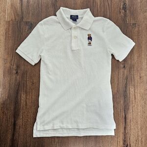 Boys Polo Ralph Lauren Short Sleeve Polo Bear Polo Shirt Size Small